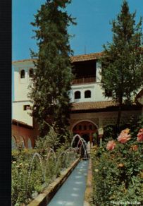 Postais: Granada Generalife Patio de la Acequia
